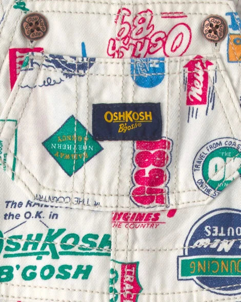 Baby Boy Vintage Logo Overalls