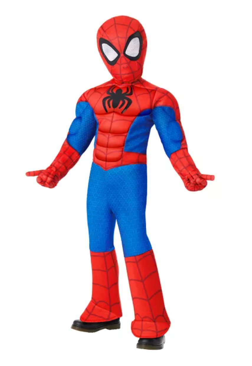 Toddler Spider-Man Muscle Suit Costume - Spidey and His Amazing Friends