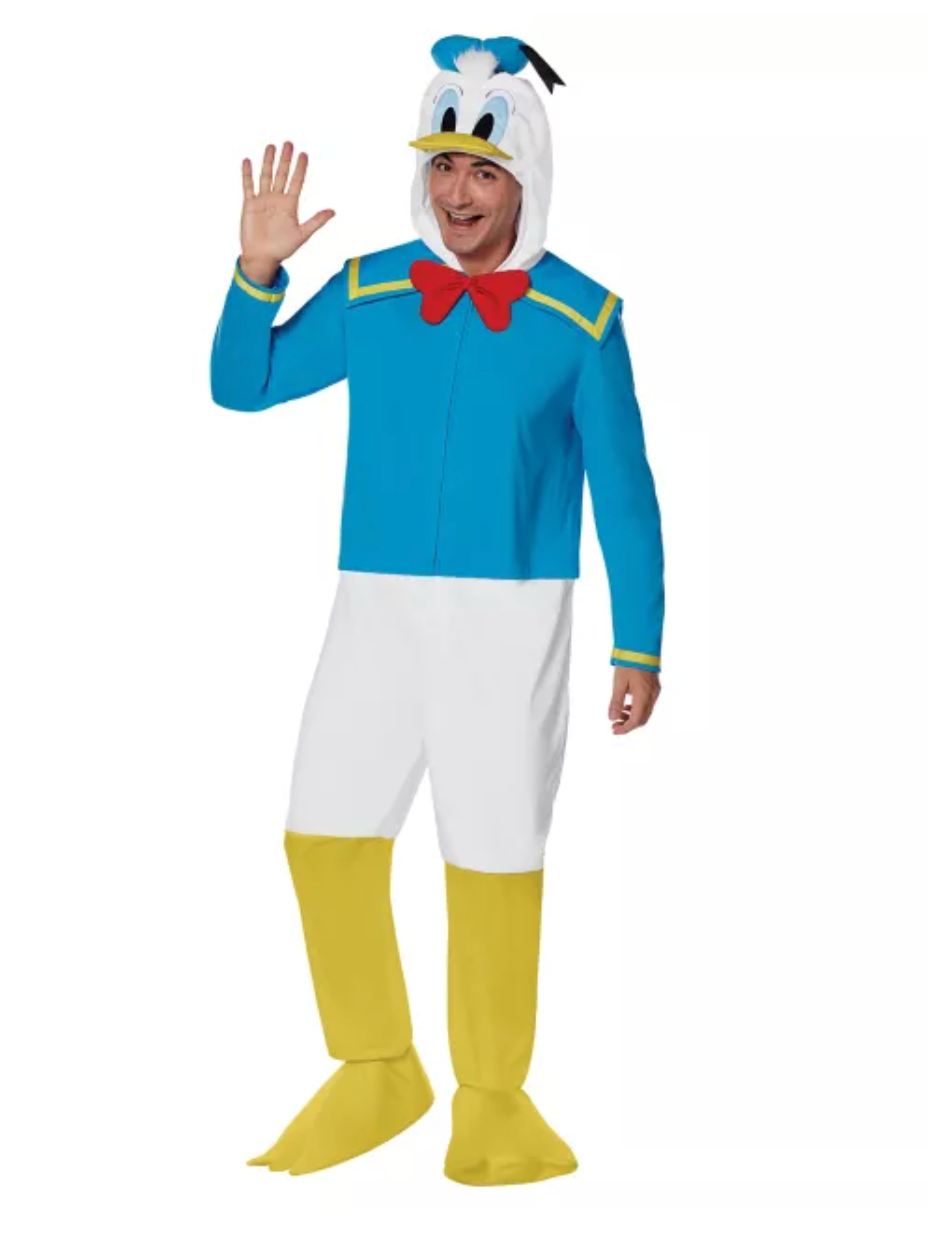 Adult Donald Duck Jumpsuit Costume - Mickey and Friends