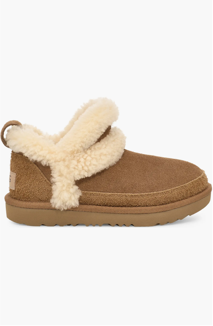 Women's Classic Ultra Mini Spillseam Genuine Shearling Bootie (220-290mm)
