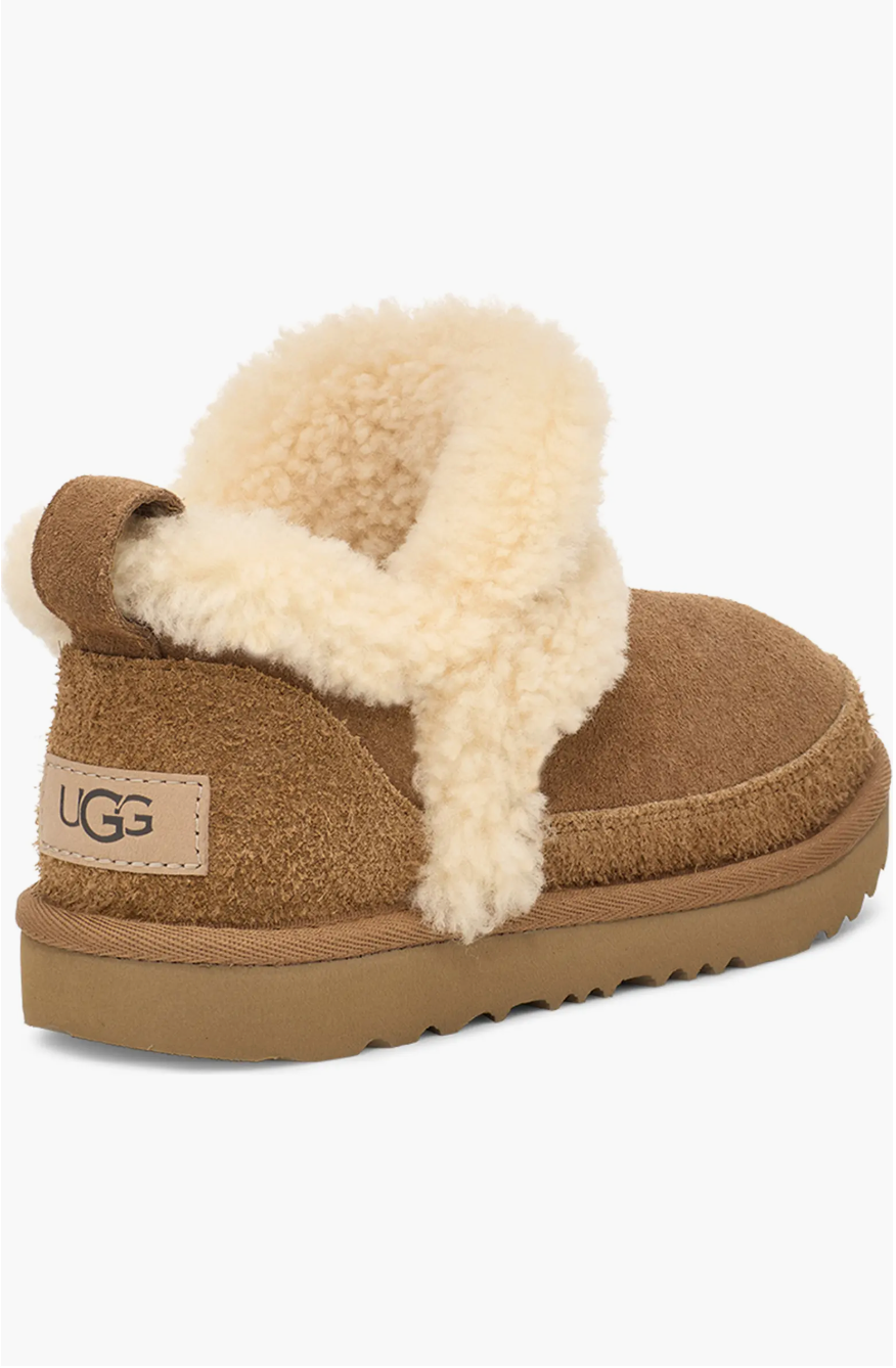 Women's Classic Ultra Mini Spillseam Genuine Shearling Bootie (220-290mm)