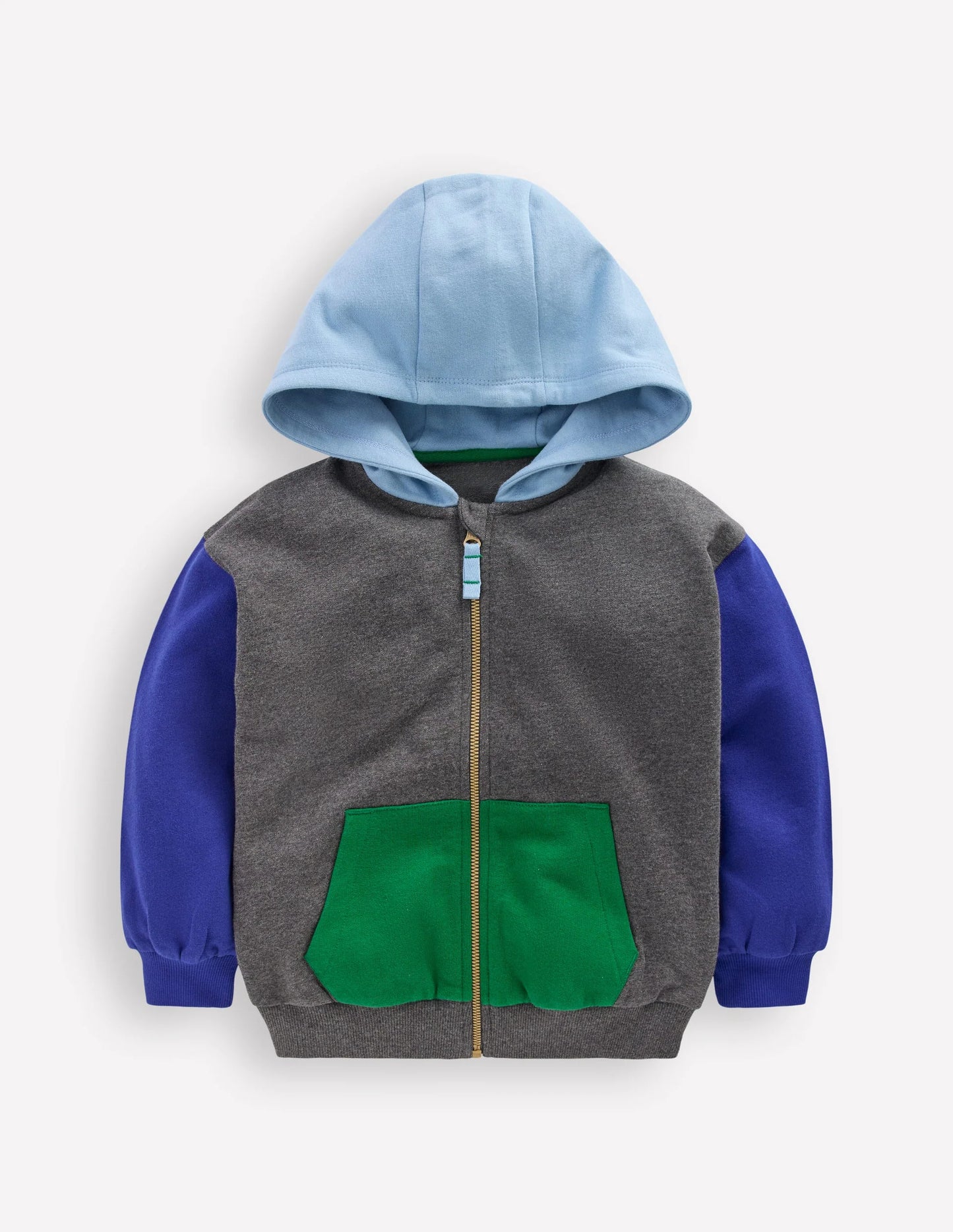 Colourblock Zip-through Hoodie