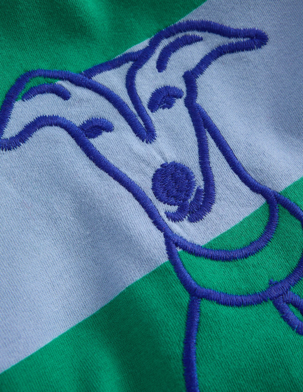 Striped Stitch Detail T-Shirt