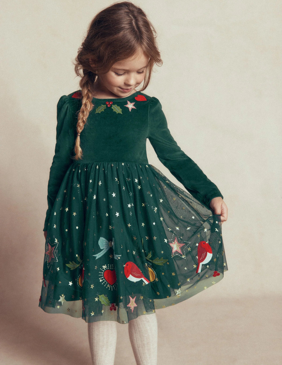Aurora Appliqué Tulle Dress