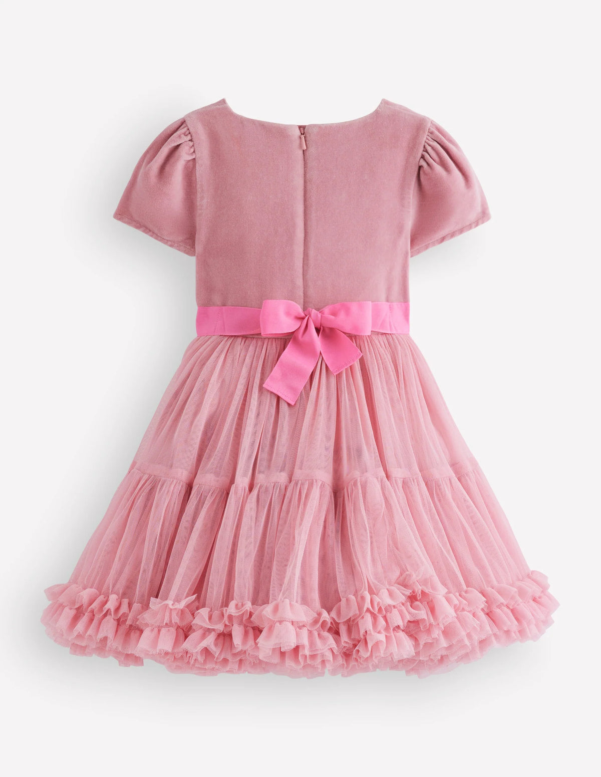 Velour Tulle Occasion Dress (2 Colors)