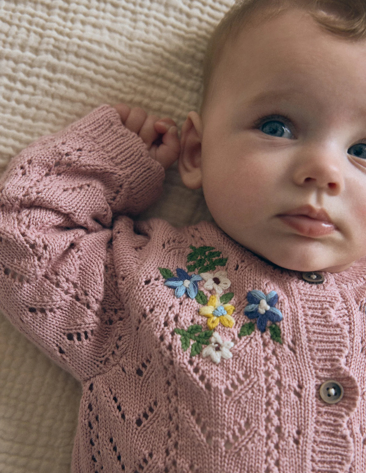 Embroidered Cotton Cardigan