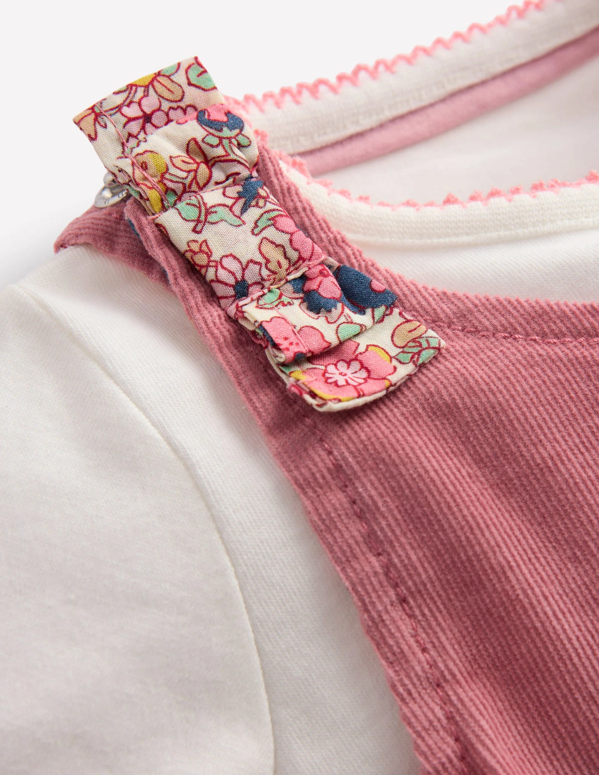 Formica Pink Floral Embroidery