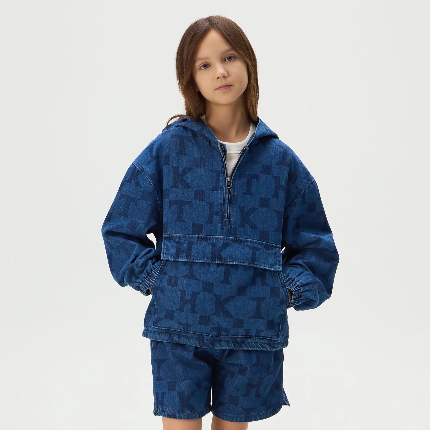 Kith Kids Monogram Denim Harrison Pullover
