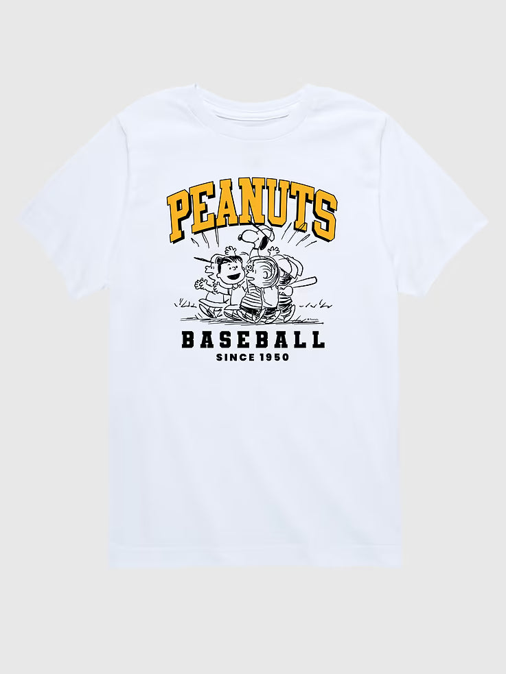 Toddler Peanuts Baseball Short Sleeve Tee