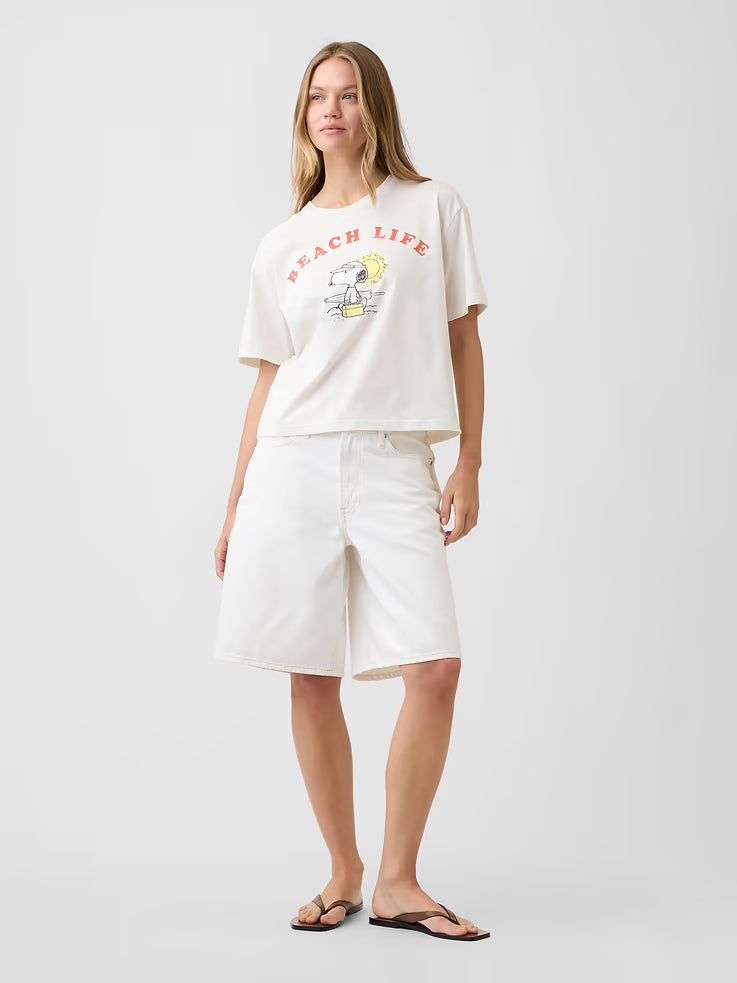 Adult Peanuts Oversized Gap Logo T-Shirt