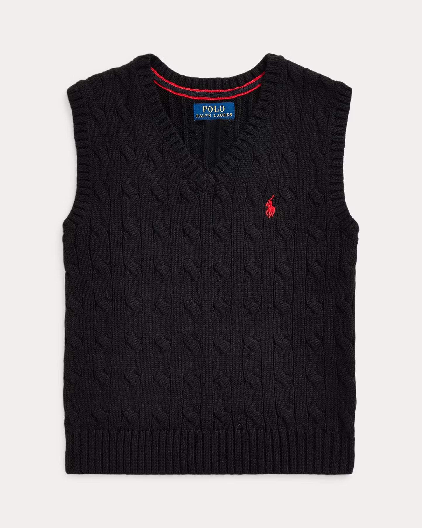 Cable-Knit Cotton Sweater Vest (2 Colors)