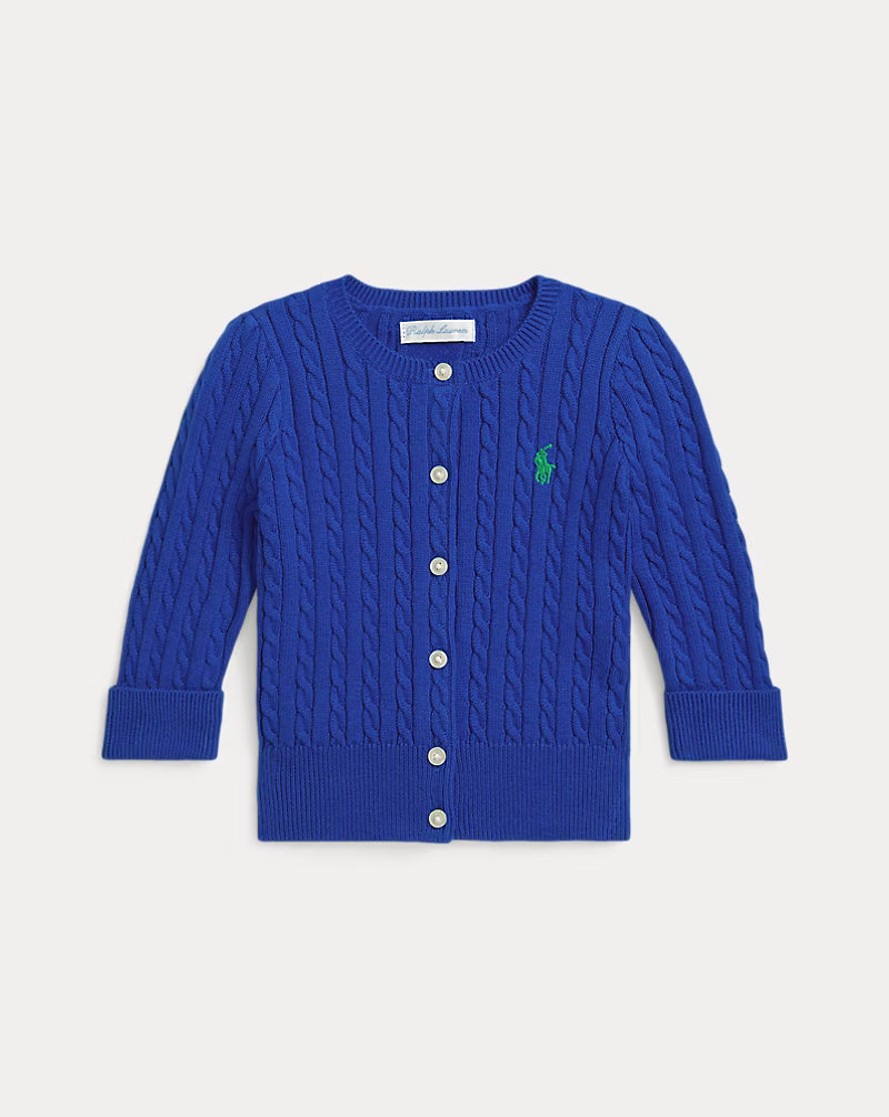 Mini-Cable Cotton Cardigan