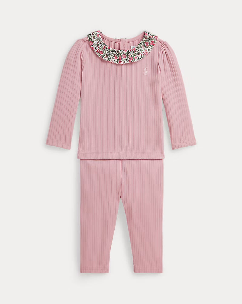 Ribbed Cotton Top & Legging Set