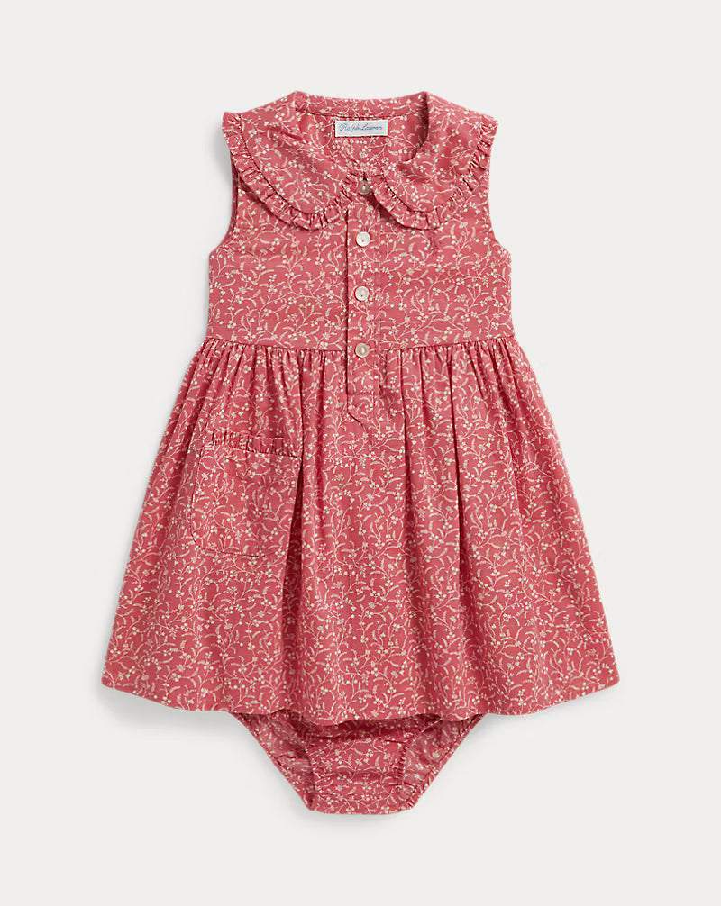 Floral Cotton Shirtdress & Bloomer