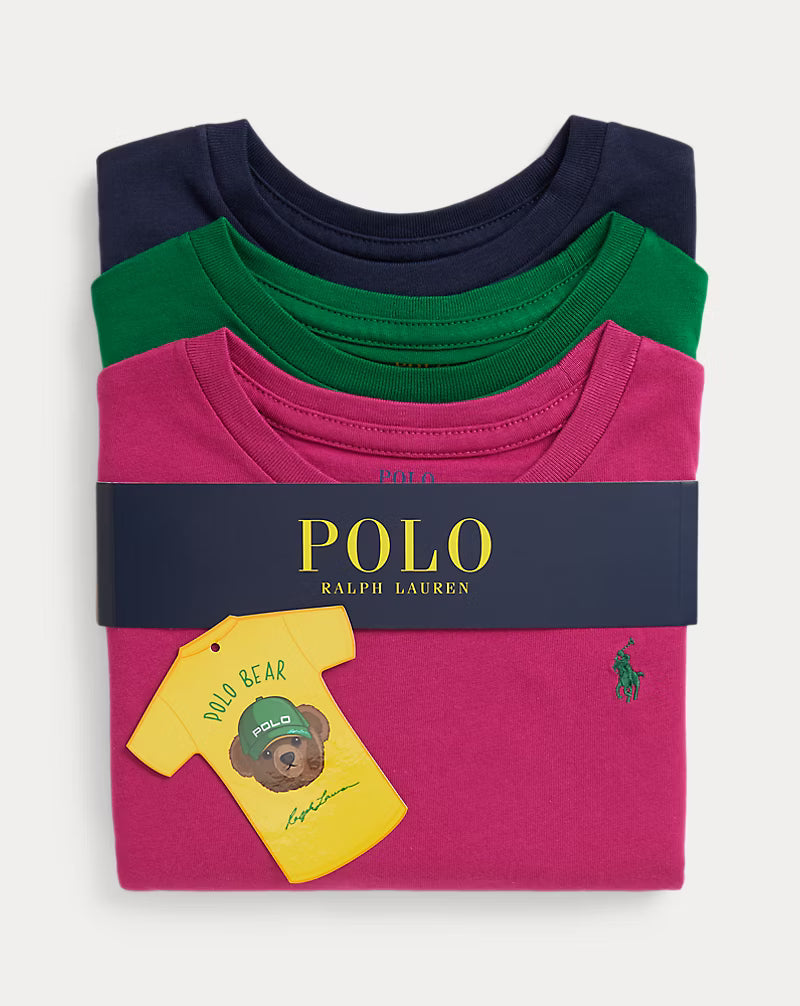 Cotton Jersey Long-Sleeve Tee 3-Pack