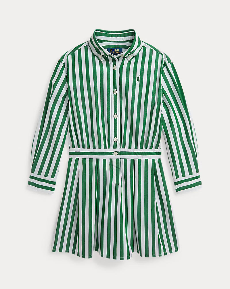 Striped Cotton Poplin Shirtdress