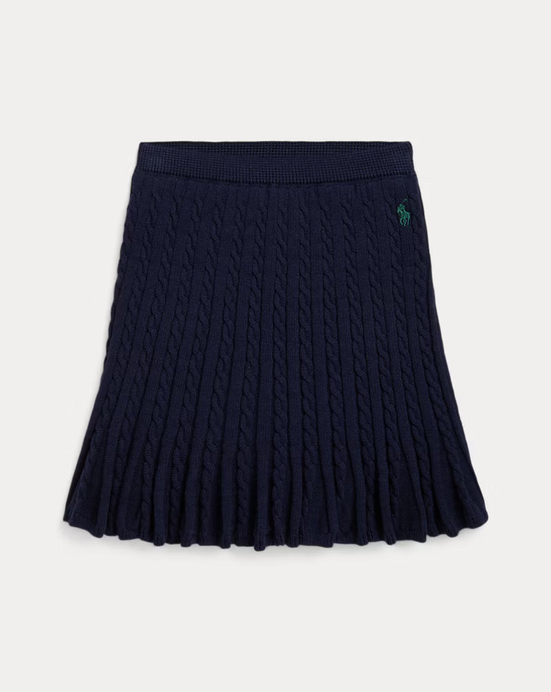 Mini-Cable Cotton Skirt