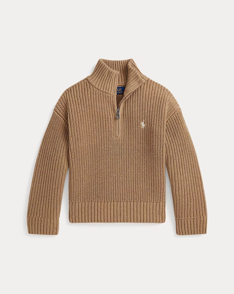 Cotton Half-Zip Sweater