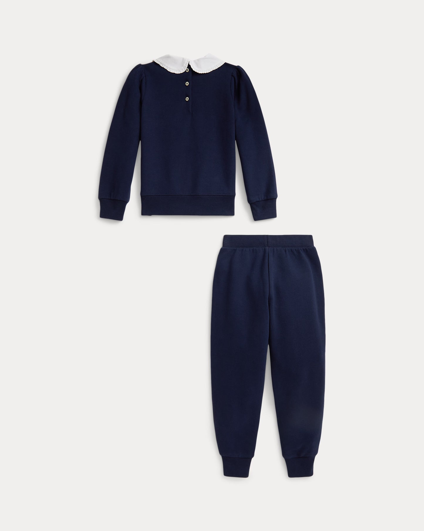 Argyle-Logo Fleece Sweatshirt & Pant Set