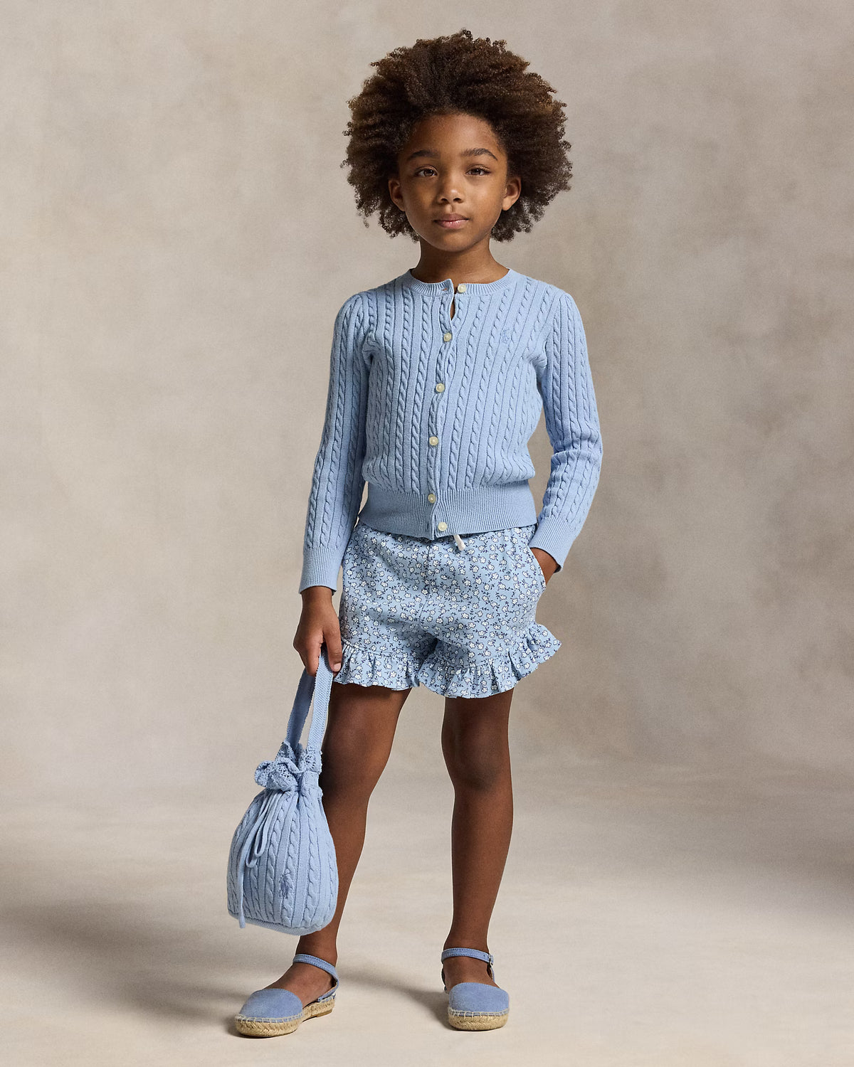 Floral Ruffled Stretch Mesh Short