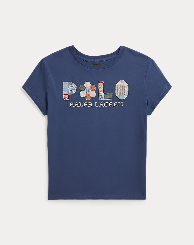 Patchwork-Logo Cotton Jersey Tee