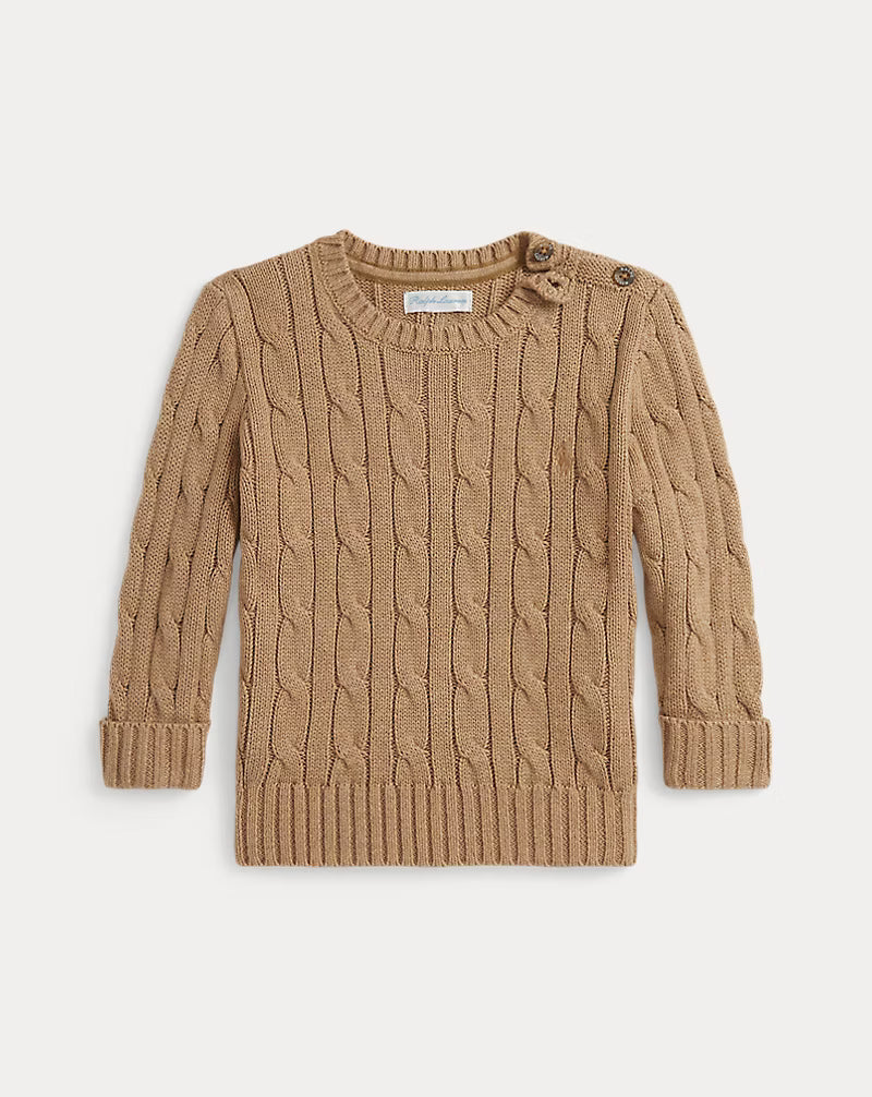 Cable-Knit Cotton Sweater (6 Colors)