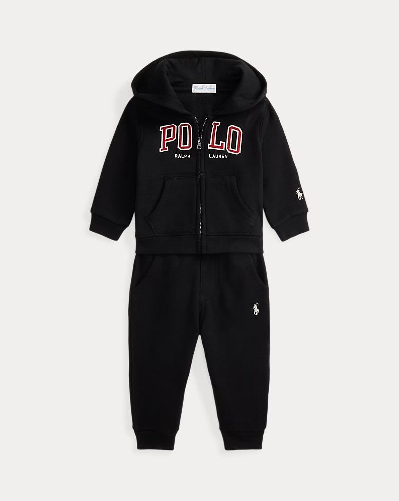 Logo Fleece Full-Zip Hoodie & Pant Set