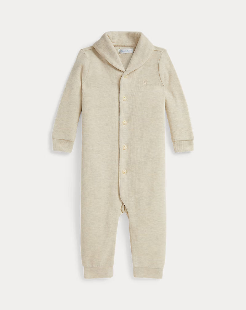 Fleece Shawl-Collar Coverall