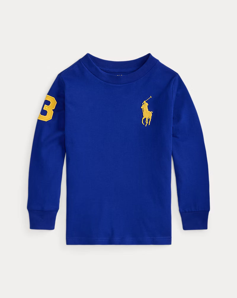 Big Pony Cotton Long-Sleeve Tee (2 Colors)