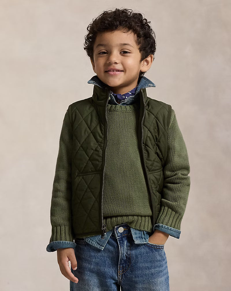 Fleece-Lined Quilted Vest