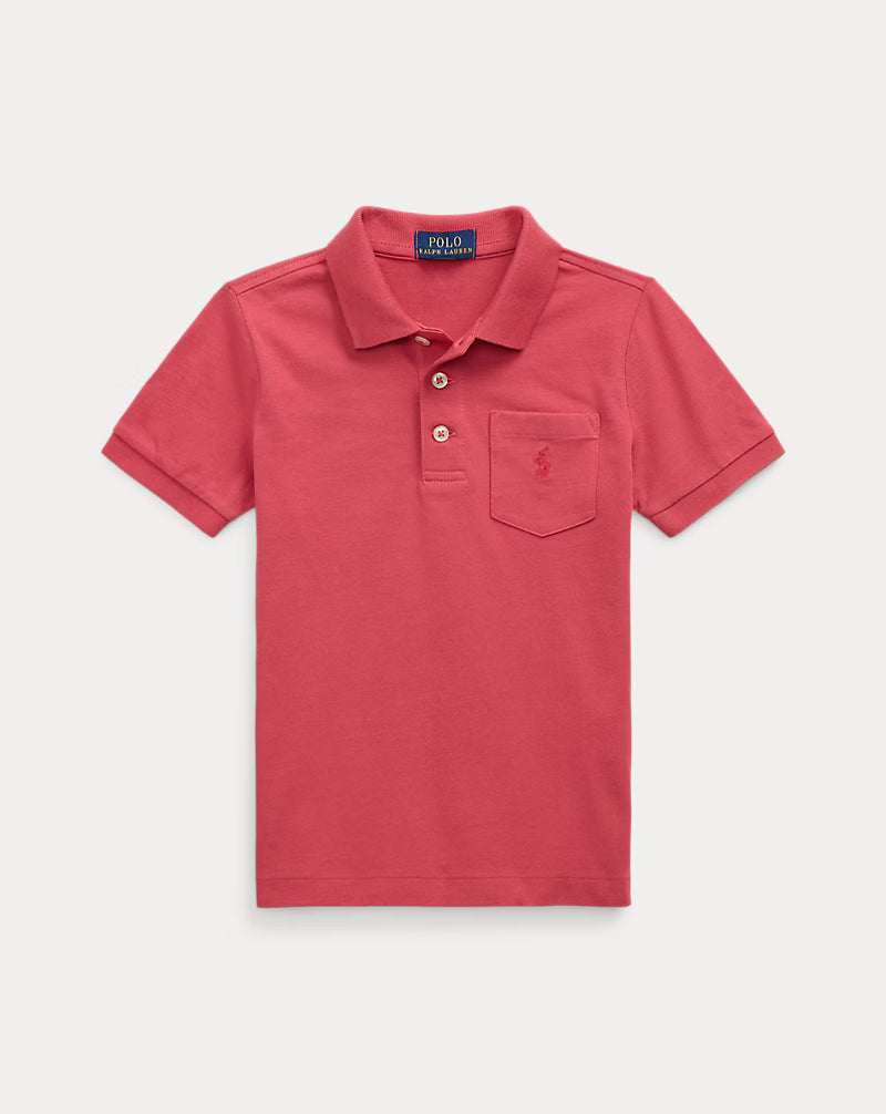 Cotton Jersey Pocket Polo Shirt