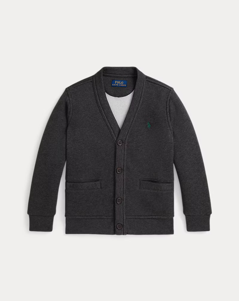 Fleece V-Neck Cardigan (2 Colors)