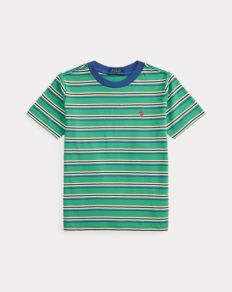 Striped Cotton Jersey Tee