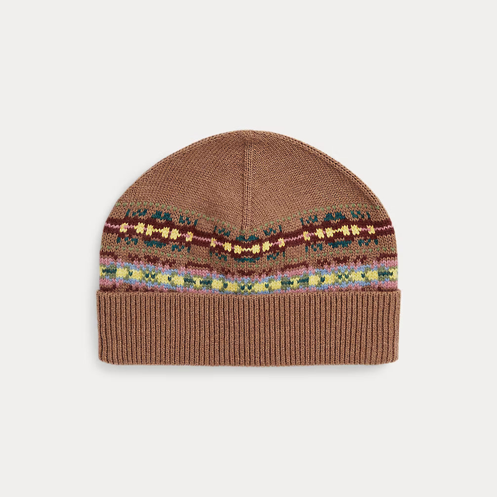 Fair Isle Cotton-Wool Hat