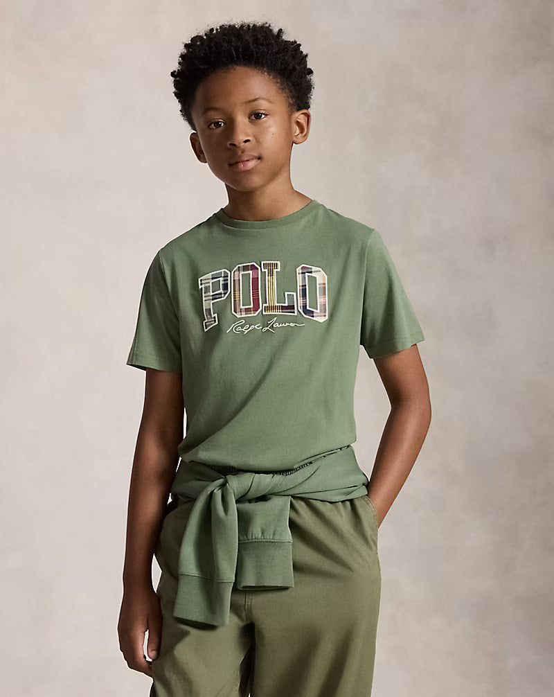 Madras-Logo Cotton Jersey Tee