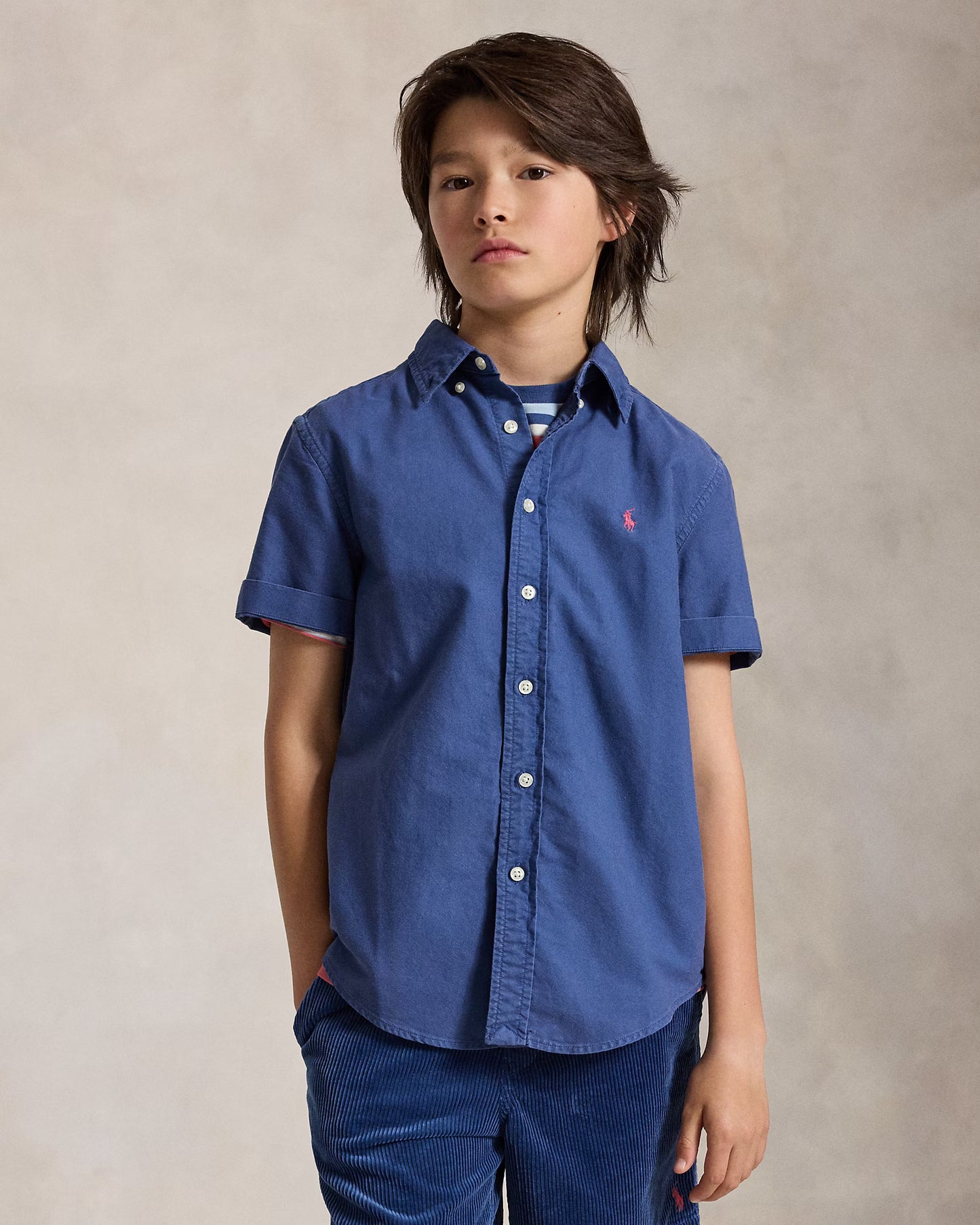 Garment-Dyed Cotton Oxford Shirt (3 Colors)