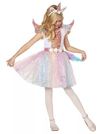 Kids Rosy Unicorn Costume