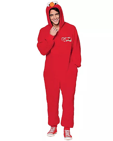Adult Elmo Jumpsuit Costume - Sesame Street