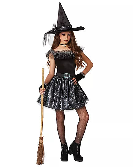 Kids Glitter Witch Costume
