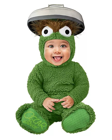 Baby Oscar the Grouch Jumpsuit Costume - Sesame Street