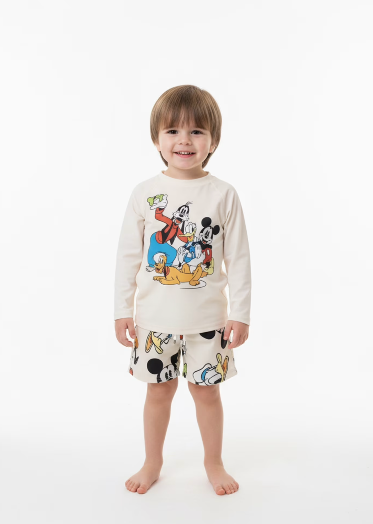 Disney Toddler Mickey Mouse UPF50+ 3-Pcs Cover-Up Swim Set (12M-5T)