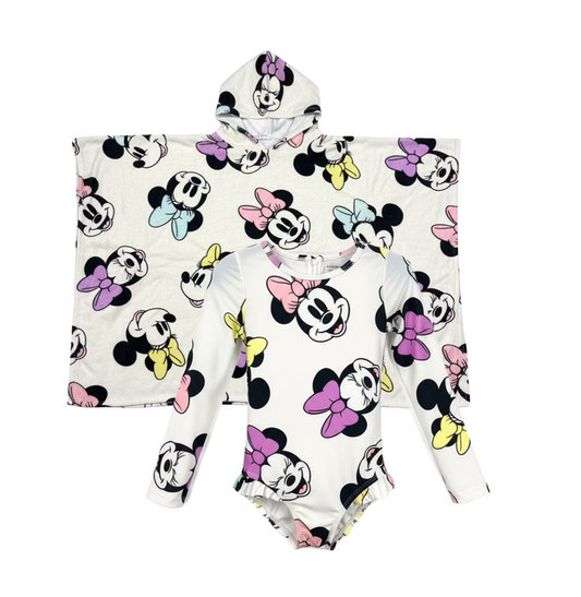 Disney Toddler Minnie Mouse UPF50+ 2-Pcs Cover-Up Swim Set (12M-5T)