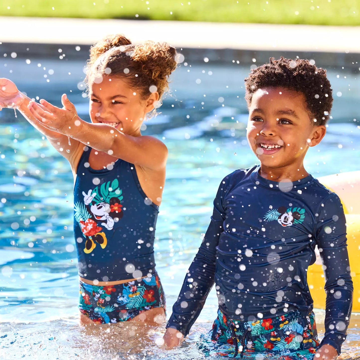 Mickey Mouse Tropical Swim Trunks for Kids (2-10)