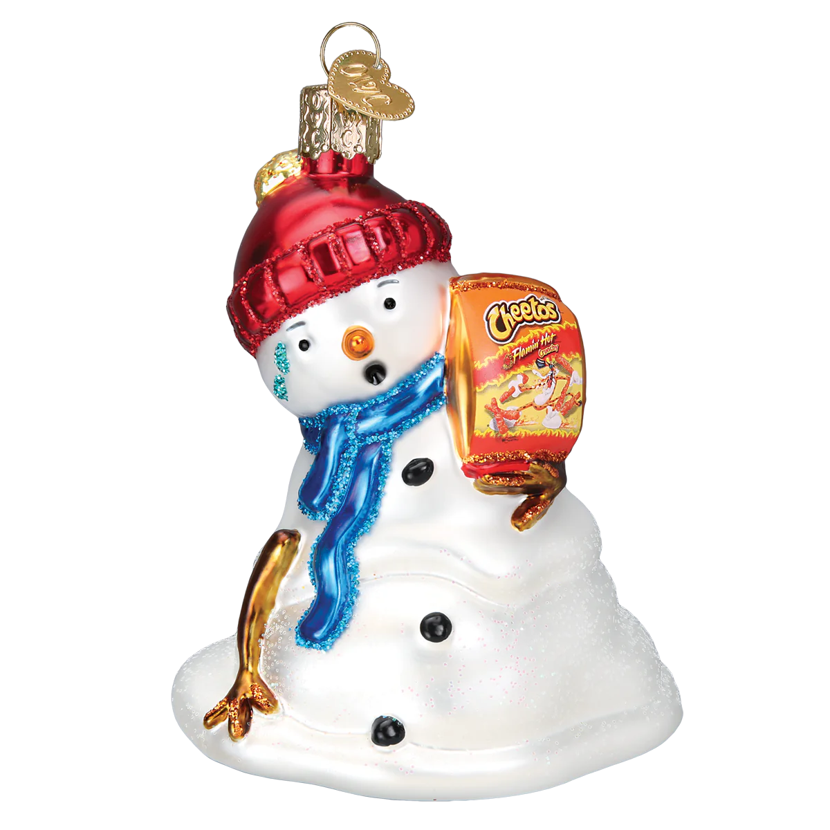 Flamin' Hot Cheetos Snowman Ornament