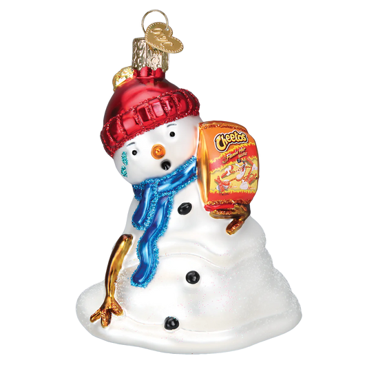 Flamin' Hot Cheetos Snowman Ornament