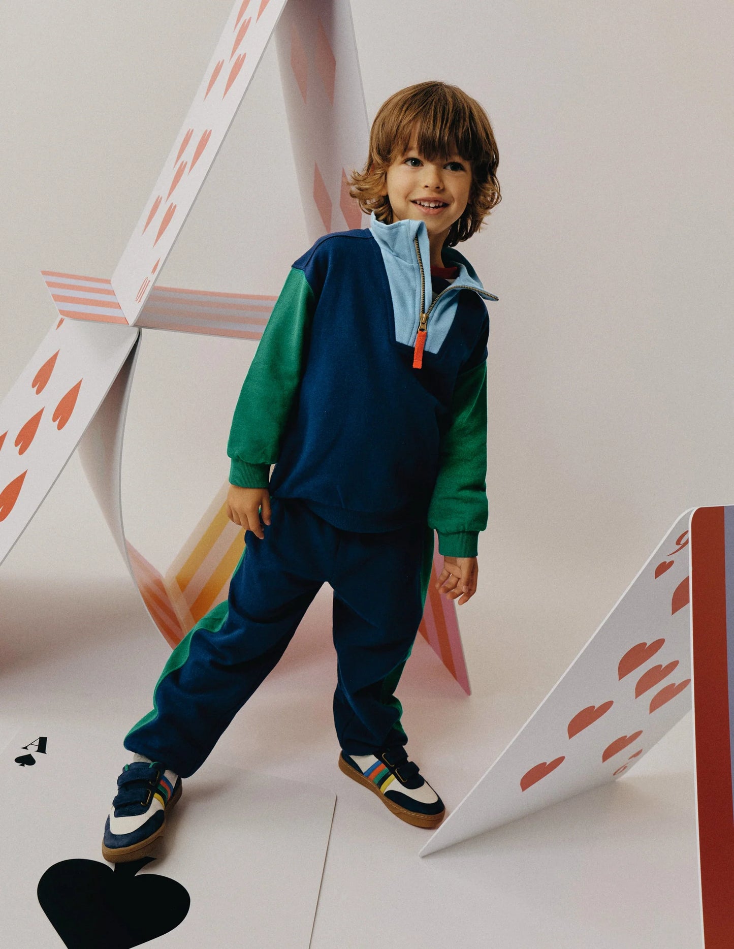 Colourblock Cuffed Joggers