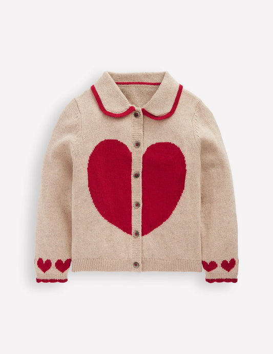 Collared Logo Cardigan
