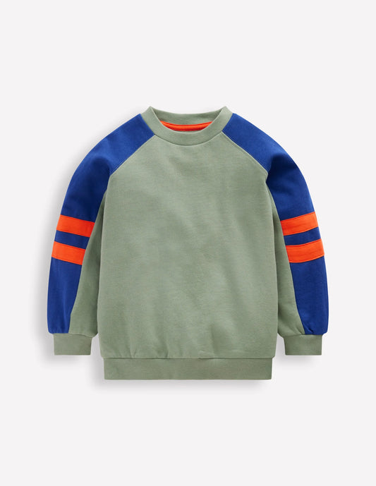 Colourblock Sleeve Sweatshirt