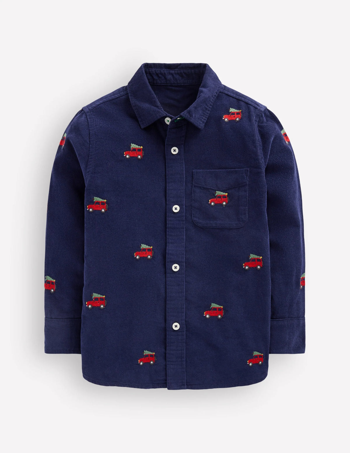 Embroidered Corduroy Shirt