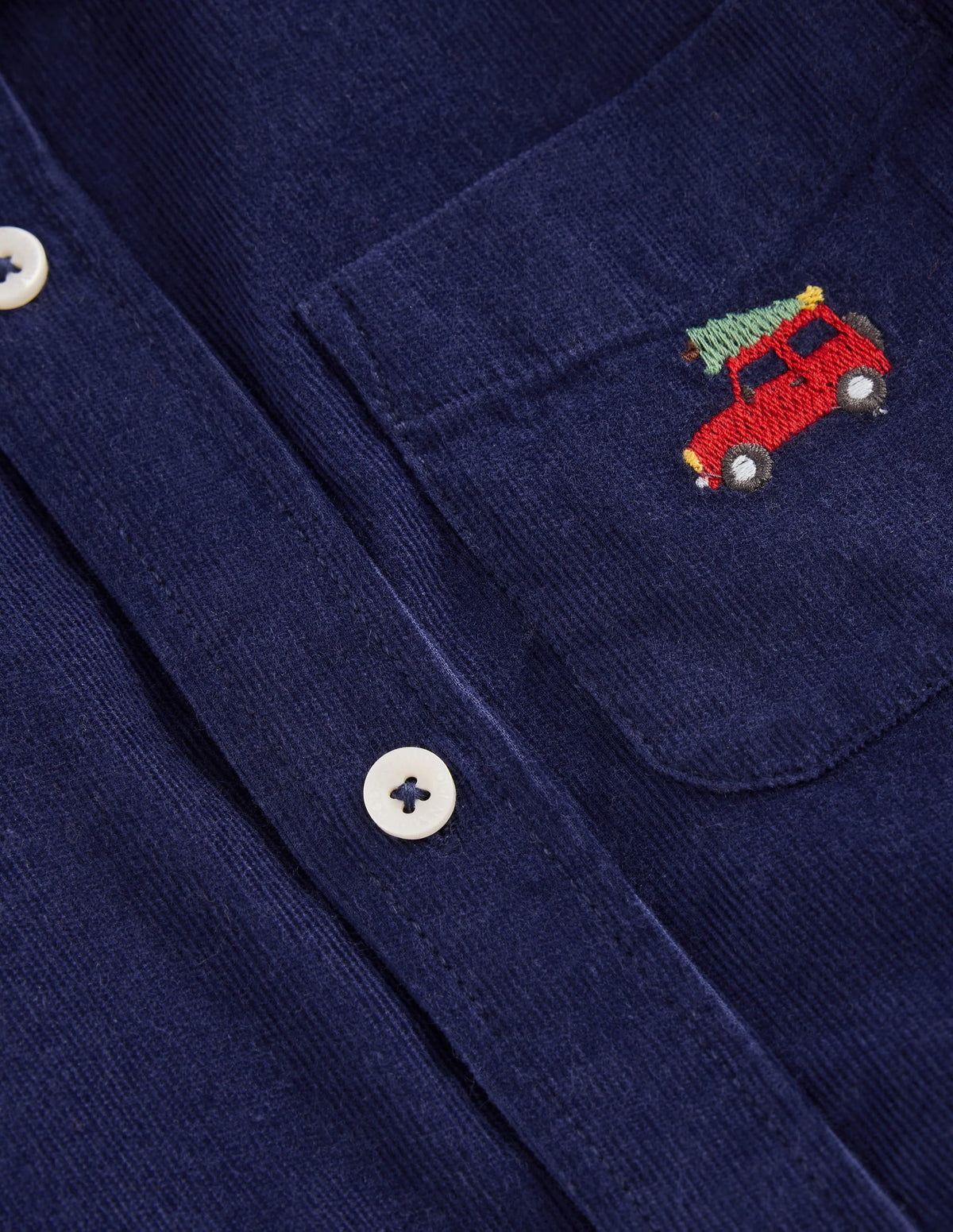 Embroidered Corduroy Shirt